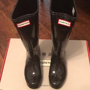 Hunter Rain Boots and Socks